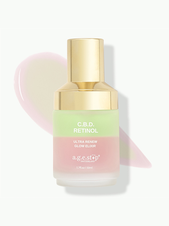 C.B.D. Retinol làm dịu, kháng viêm & phục hồi làn da Agestop C.B.D. Retinol Glow Elixir 50ml - MS AT11