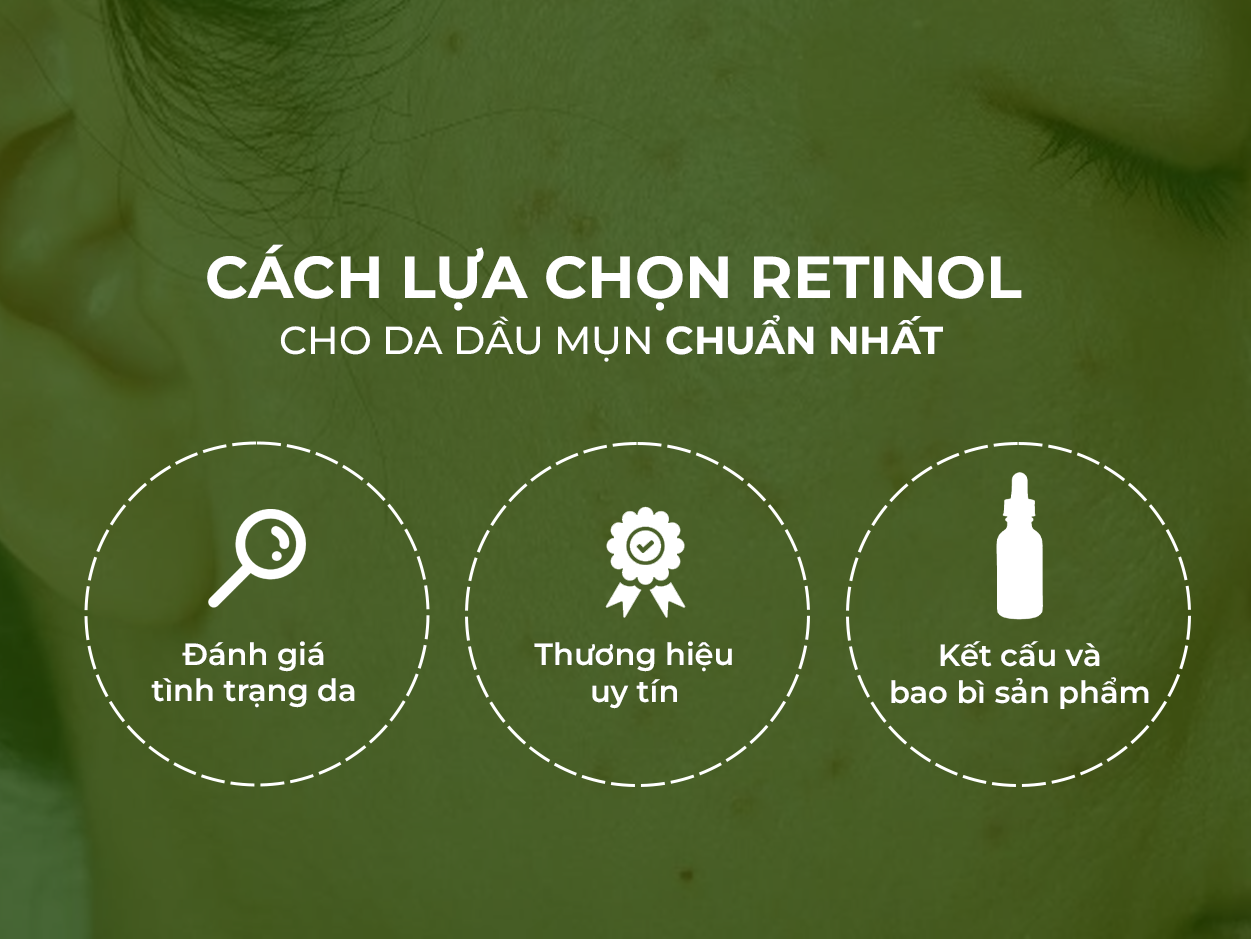 Retinol cho da dầu mụn