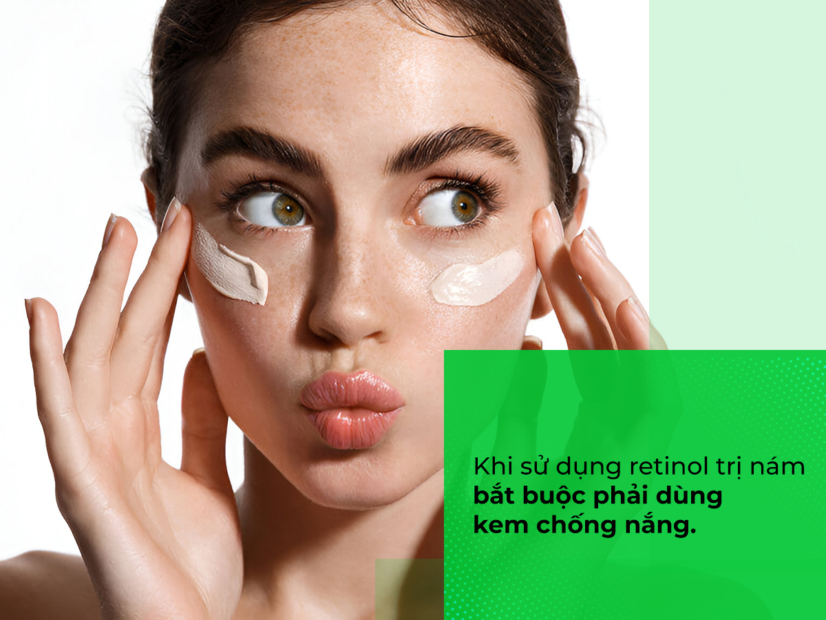 Những lưu ý khi kết hợp retinol trị nám với các thành phần khác